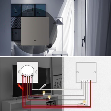 مفتاح احادي ذكي رصاصي