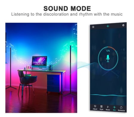 إضاءة الزاوية الذكية