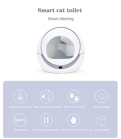 صندوق فضلات القطط الذكي