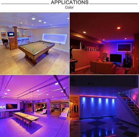 لمبة أسقف ليد متعددة الألوان 6 انش