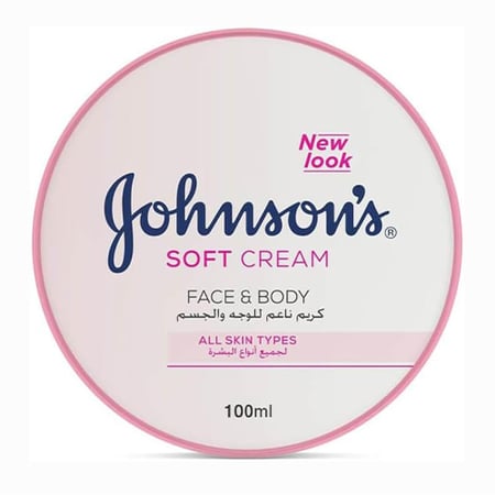 جونسون كريم ترطيب ناعم للوجه والجسم 100 مل