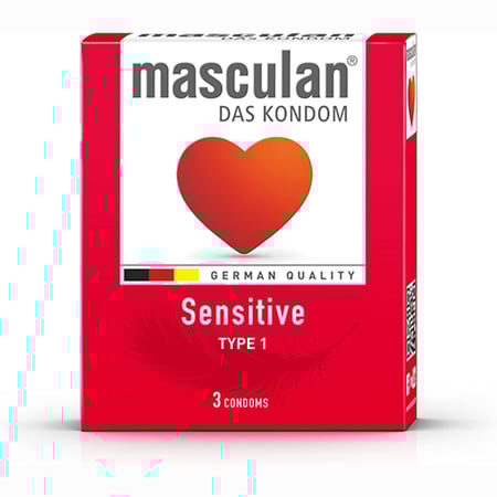 ماسكولان واقى ذكرى حساس 3حبة