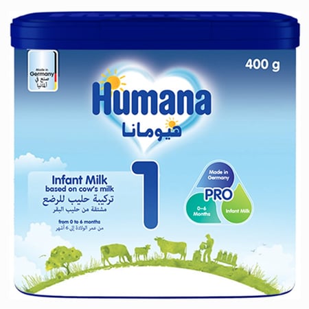 هيومانا برو تركيبة حليب (1) من عمر الولادة الى 6 شهور 400 جرام