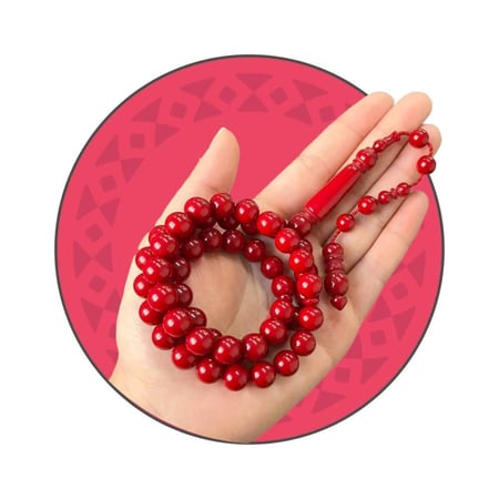 سبحة حمراء بكلايت تمليكة