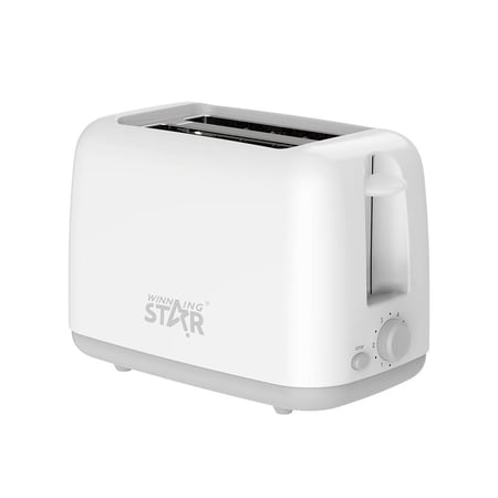 ويننج ستار محمصة خبز , شريحتين , 6 مستويات تحميص , صينية فتات قابلة للسحب , غطاء علوي من الاستانلس ستيل , ابيض , م/ ST-9359