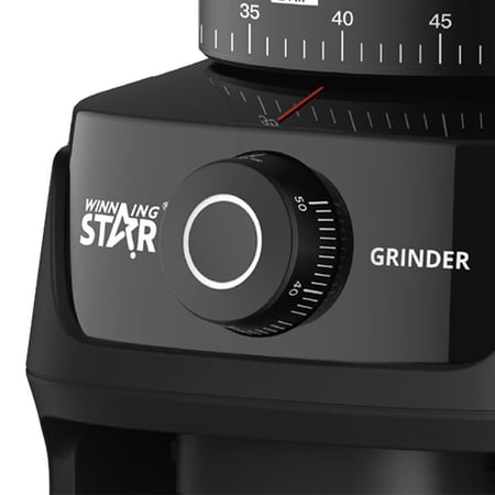 ويننج ستار مطحنة قهوة أوتوماتيكية , سعة 250 جم , متعددة المستويات , مؤقت , شفرات فولاذية , 200 واط , اسود , م/ ST-9822