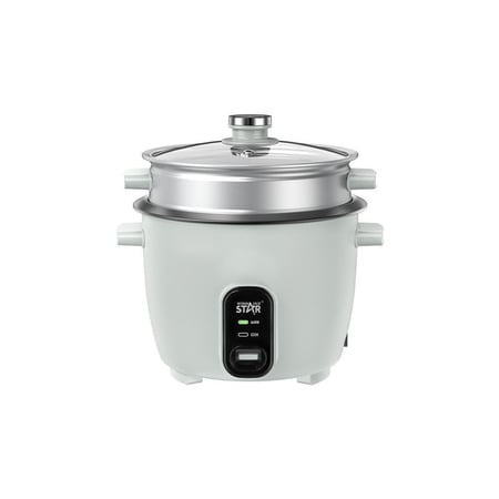 ويننج ستار , طباخ ارز , سعة 4 لتر , غطاء زجاجي , ملحقات ملعقة و كوب قياس , 700 واط , روز , م/ ST-9310