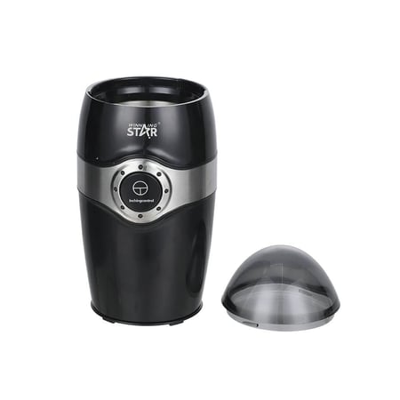 وينتج ستار مطحنة , سعة 70 جم , قفل أمان , شفرات فولاذية , 150 واط , اسود , م/ ST-9710