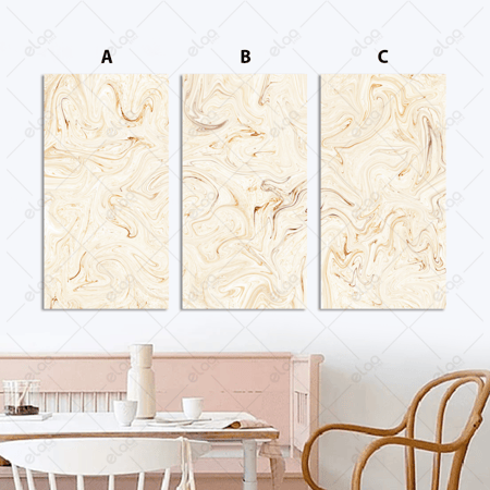 لوحات فن تجريدي باللون الذهبي