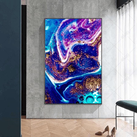 (MDF) لوحة فنية فن الزبرجد علي حجر اريمار