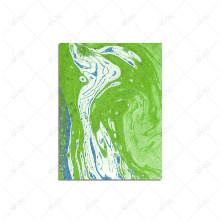 لوحات فن تجريدي درجات الأخضر والأزرق