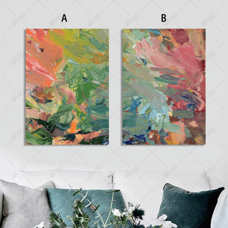 لوحات فن تجريدي بألوان متعددة