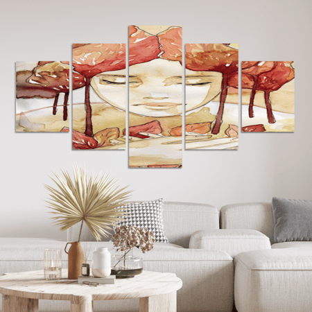 طقم 5 لوحات مقسمة #G5714