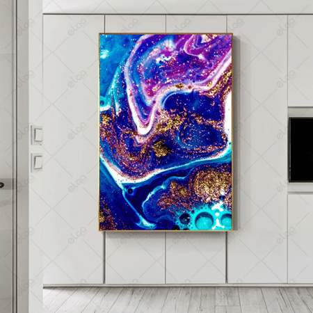 (MDF) لوحة فنية فن الزبرجد علي حجر اريمار