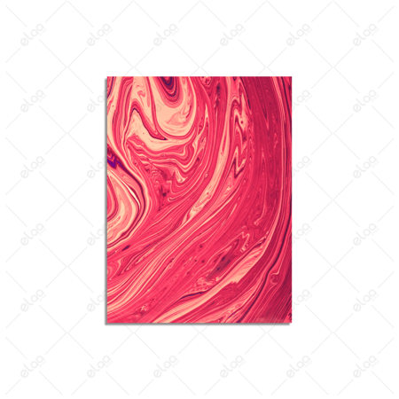 لوحات فن تجريدي باللونين الأحمر والوردي