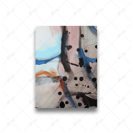 لوحات فن تجريدي متعددة الألوان