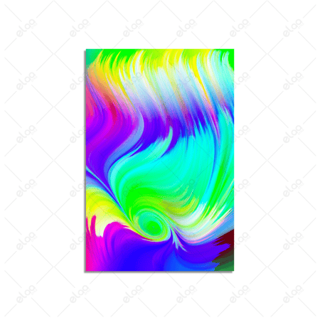 لوحات فن تجريدي بألوان متعددة