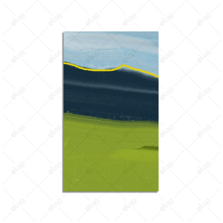 لوحات فن تجريدي لمنظر طبيعي مرسوم يدويا