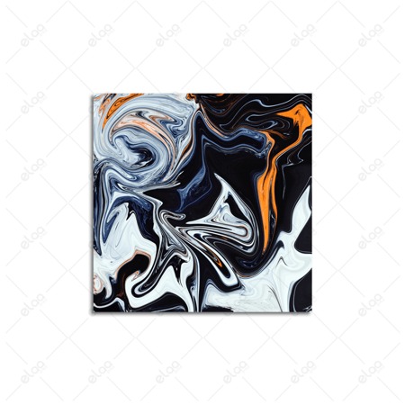 لوحة فن تجريدي بألوان متعددة