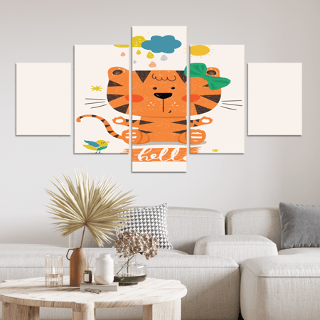 طقم 5 لوحات مقسمة #G5874