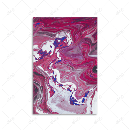 لوحة فن تجريدي درجات اللون الزهري