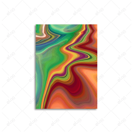 لوحات فن تجريدي متعددة الألوان