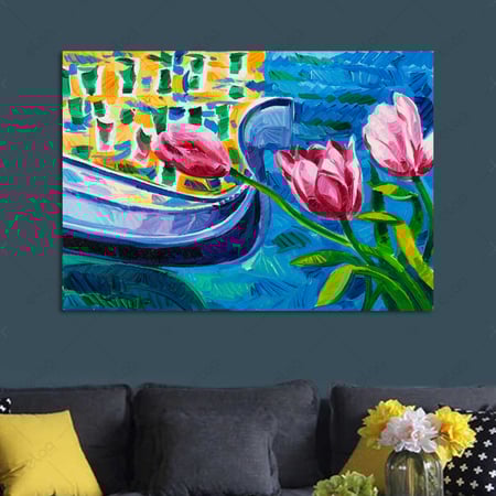 لوحة فنية زهرة التوليب