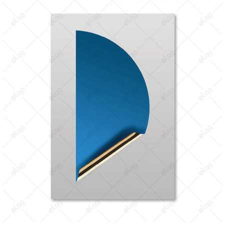 (MDF) لوحة فن تجريدي لقماش لاصق باللون الاحمر و الاصفر و الازرق