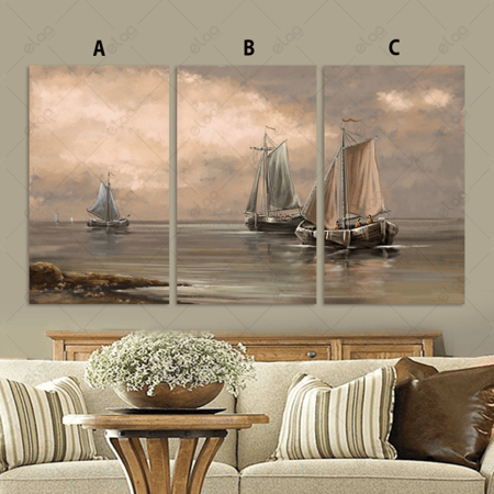 لوحات فن تجريدي قوراب بحرية