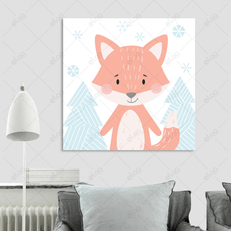 (MDF) لوحة فنية لثعلب طفل