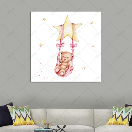 (MDF) لوحة فنية طفلة تتأرجح