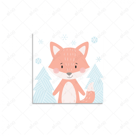 (MDF) لوحة فنية لثعلب طفل