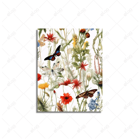 لوحات فن تجريدي زهور الربيع