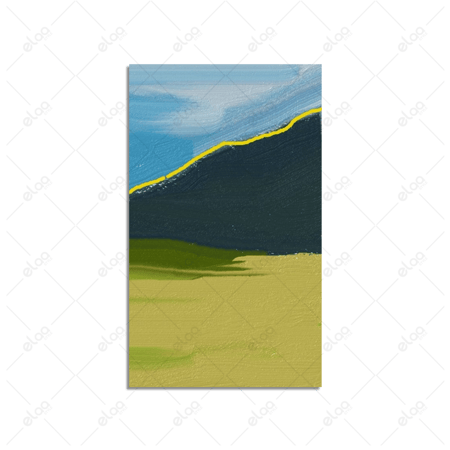 لوحات فن تجريدي لمنظر طبيعي مرسوم يدويا