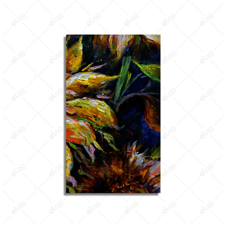 لوحات فن تجريدي زهرة عباد الشمس