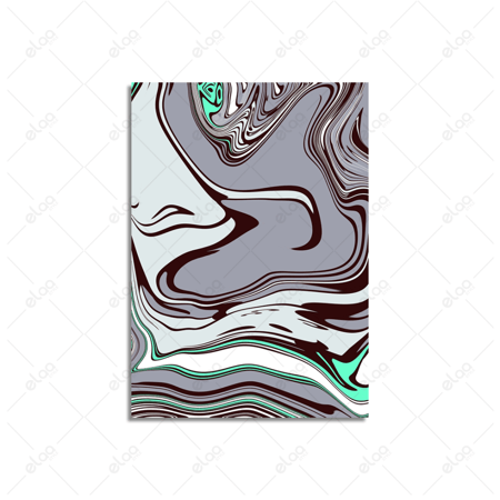 لوحة فن تجريدي متعددة الألوان