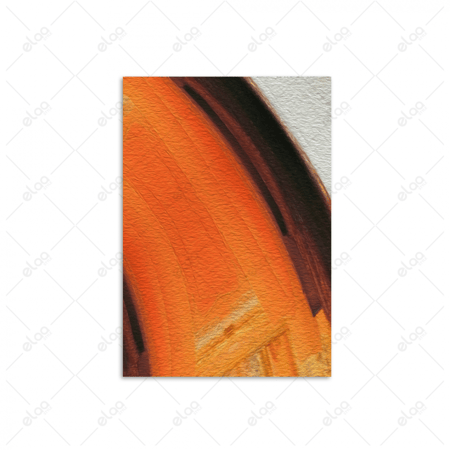 لوحات فن تجريدي باللون الأصفر والبرتقالي والأسود