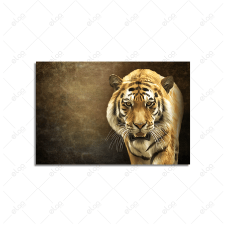 لوحة فن تجريدي مرسومة لنمر البنغال