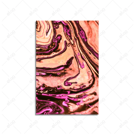 لوحات فن تجريدي باللون الأرجواني الأكريليكي