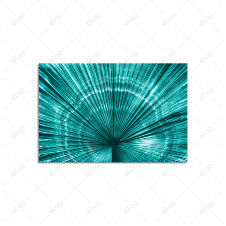 لوحة فنية ورقة النخيل الاستوائية