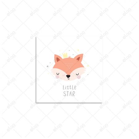 (MDF) لوحة فنية لثعلب نائم