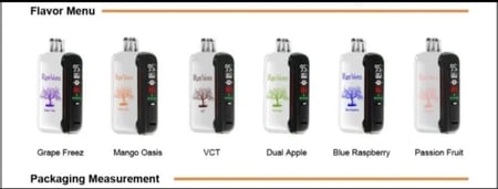 سحبة رايب فيب 20000  ا  RIPE VAPES 20MG