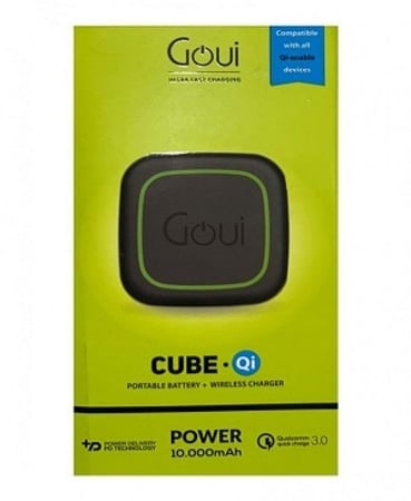 شاحن متنقل باور بانك لاسلكي 10 الاف مل أمبير منفذ PD ومنفذ يواس بي كوالكم سريع قوي كيوب