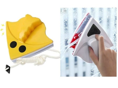 فرشاة تنظيف للنوافذ مزودة بمغناطيس