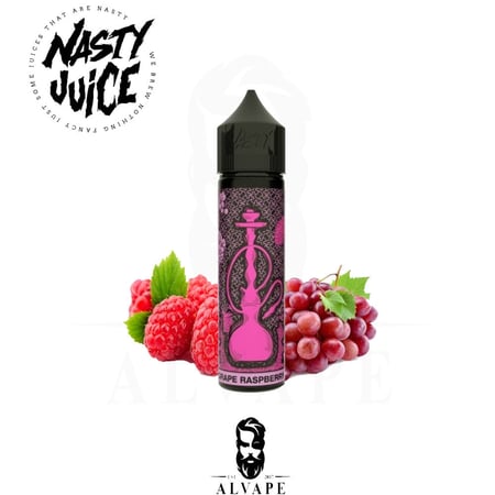 نكهة ناستي شيشة عنب توت -NASTY SHISHA GRAPE RASPBERRY -60ML