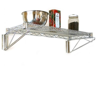 رفوف كروم علاقي 120سم *45سم