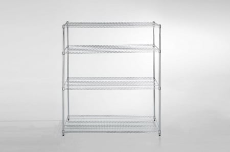 استاند رفوف كروم العرض150سم×العمق45سم×الارتفاع200سم