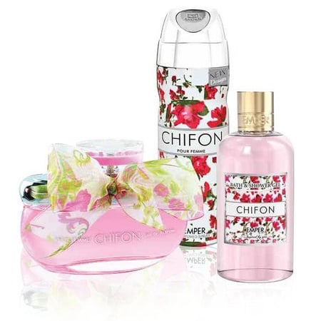 طقم عطر شيفون امبر 3 قطع 100مل