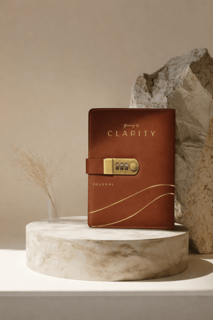 دفتر بقفل – لون بني عتيق