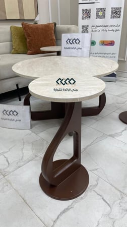 طقم طاولات 5 قطع بديل الرخام
